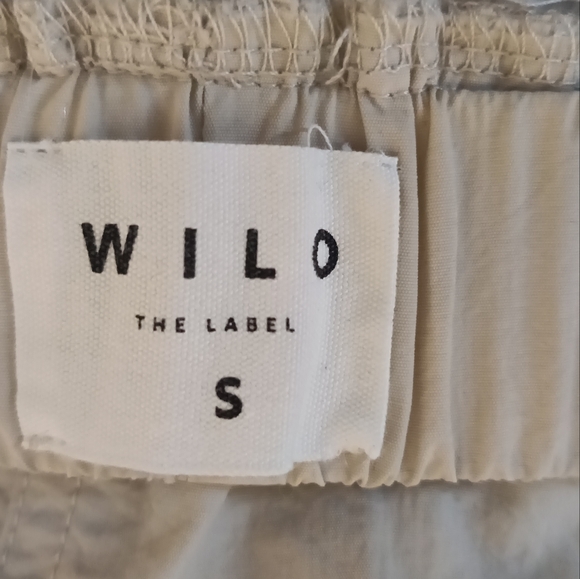 S🍀Wilo The Label Cargo Parachute Cream/Tan Maxi Skirt - Picture 8 of 9